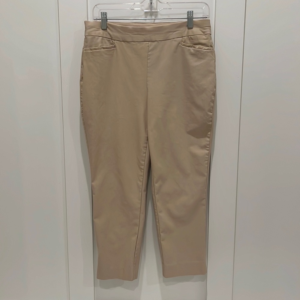 Chico's Cropped tan colored Pants